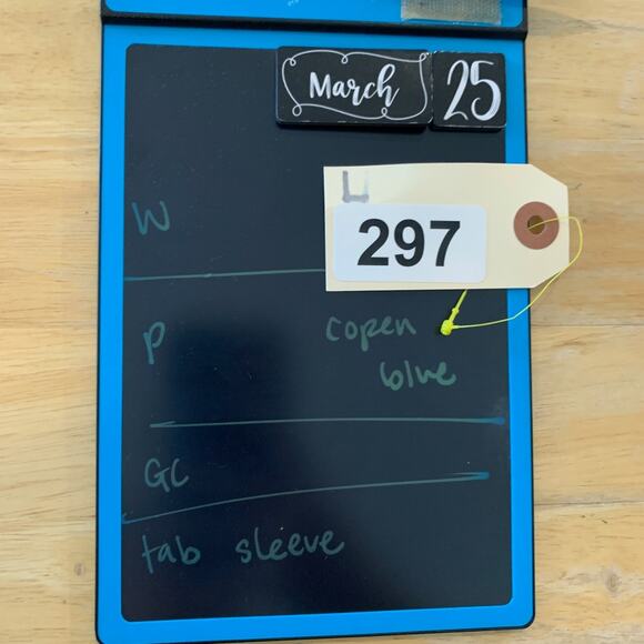 J Jill Shirt Women L Large Copen Blue Tab Sleeve Button Up Pockets Long Sleeve - Picture 13 of 14